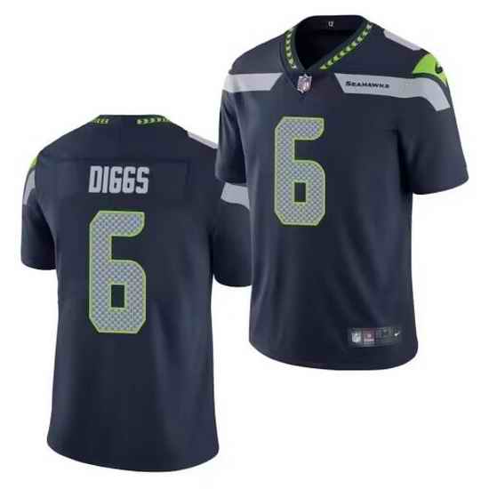 Men Seattle Seahawks #6 Quandre Diggs Navy Vapor Untouchable Limited Stitched Jersey->san francisco 49ers->NFL Jersey