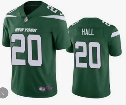 Men New York Jets #20 Breece Hall 2022 Green Vapor Untouchable Limited Stitched jersey->new york jets->NFL Jersey