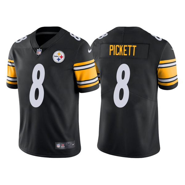 Men's Pittsburgh Steelers #8 Kenny Pickett 2022 Black Vapor Untouchable Limited Stitched Jersey->pittsburgh steelers->NFL Jersey