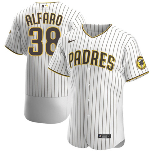 Men's San Diego Padres #38 Jorge Alfaro White Flex Base Stitched Baseball Jersey->san diego padres->MLB Jersey