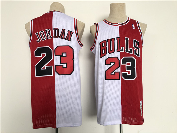 Men's Chicago Bulls/Wizards #23 Michael Jordan Red/White Throwback Stitched Jersey->los angeles lakers->NBA Jersey
