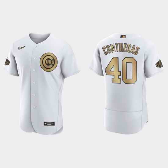 Men Willson Contreras Chicago Cubs 2022 Mlb All Star Game Authentic White Jersey->2022 all star->MLB Jersey