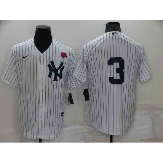 Men New York Yankees #3 Babe Ruth White Cool Base Stitched Baseball Jerseys->new york yankees->MLB Jersey