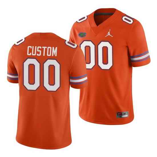 Florida Gators Custom Orange Game Men'S Jersey->->Custom Jersey