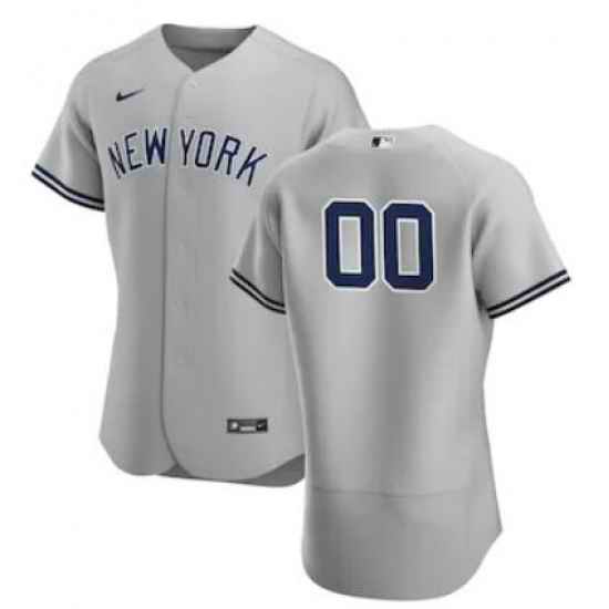 Men Women Youth Toddler New York Yankees Gray Custom Nike MLB Flex Base Jersey->customized mlb jersey->Custom Jersey