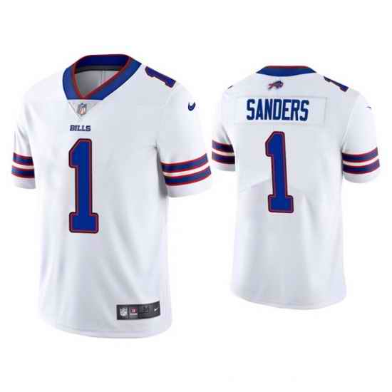 Men Buffalo Bills #1 Emmanuel Sanders White Vapor Untouchable Limited Stitched Jersey->buffalo bills->NFL Jersey