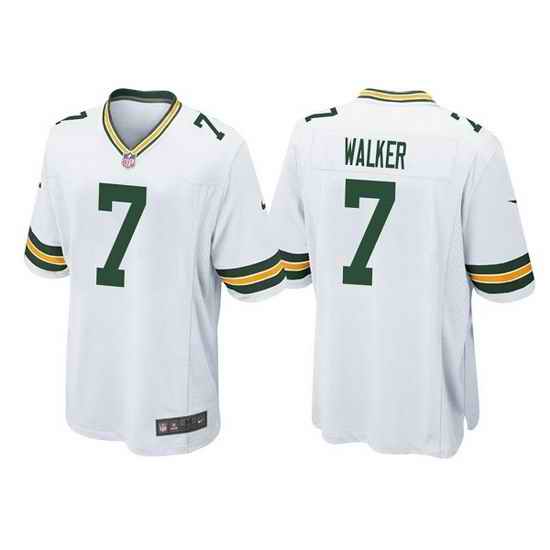 Men Green Bay Packers #7 Quay Walker White Stitched Football Jersey->green bay packers->NFL Jersey