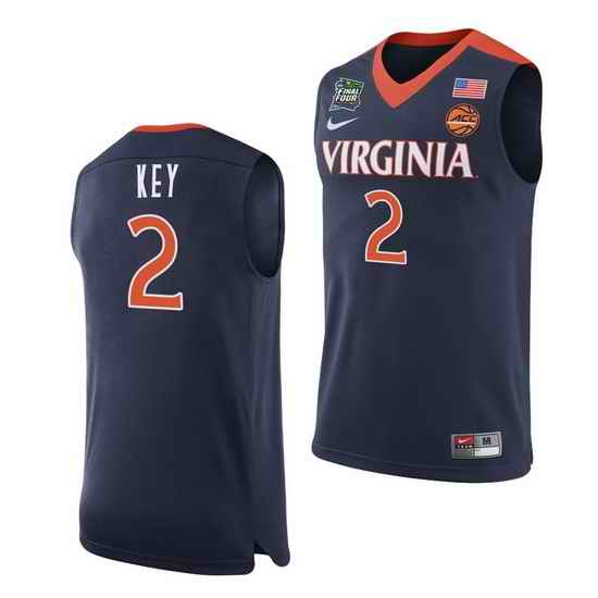 Virginia Cavaliers Braxton Key Navy Home Men'S Jersey->virginia cavaliers->NCAA Jersey