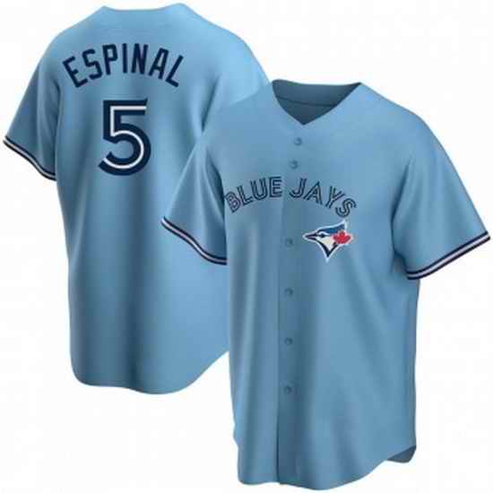 Men's Toronto Blue Jays #5 Santiago Espinal Blue Alternate Jersey->toronto blue jays->MLB Jersey