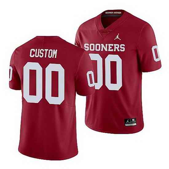 Oklahoma Sooners Custom Crimson Limited Men'S Jersey->->Custom Jersey
