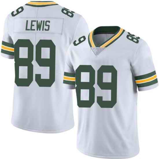 Men Nike Green Bay Packers #89 Marcedes Lewis White Vapor Untouchable Limited Jersey->green bay packers->NFL Jersey