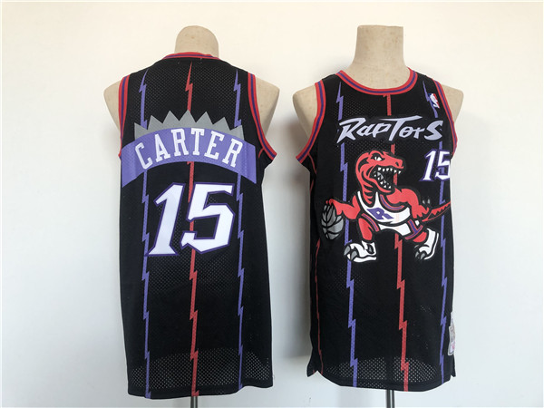 Men's Toronto Raptors #15 Vince Carter Black Basketball Jersey->toronto raptors->NBA Jersey