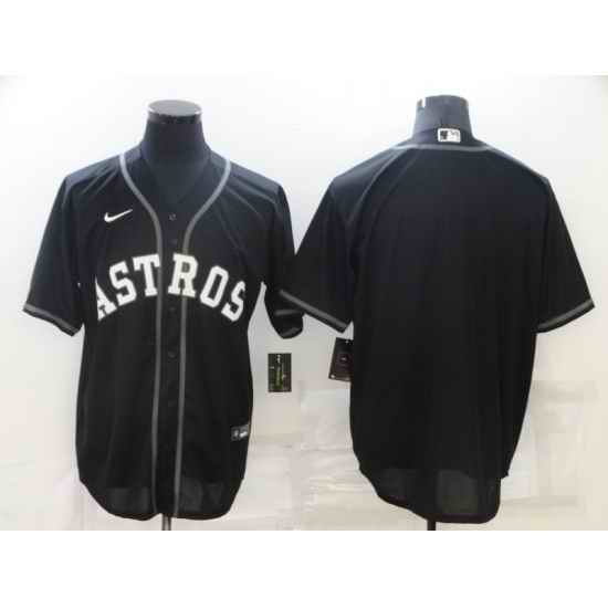 Men's Nike Houston Astros Blank Black Game Alternate Stitched Baseball Jersey->houston astros->MLB Jersey