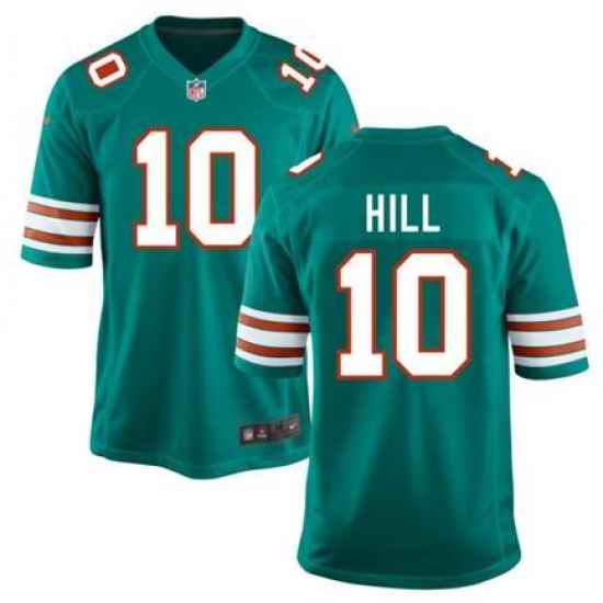 Men Nike Miami Dolphins #10 Tyreek Hill Green Throwback NFL Jersey->los angeles chargers->NFL Jersey