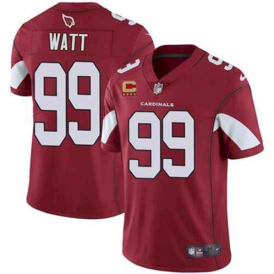 Men Arizona Cardinals 2022 #99 J.J. Watt Red With 4-star C Patch Vapor Untouchable Limited Stitched NFL Jersey->buffalo bills->NFL Jersey