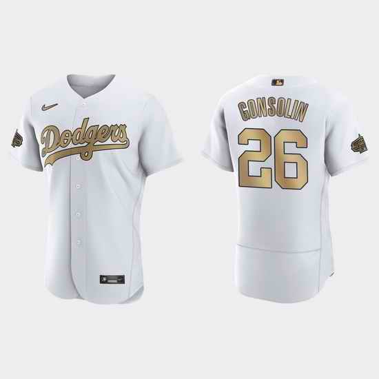 Men Tony Gonsolin Los Angeles Dodgers 2022 Mlb All Star Game Authentic White Jersey->2022 all star->MLB Jersey