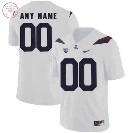 Men Women Youth Arizona Wildcats White Customized College Football Jersey->customized ncaa jersey->Custom Jersey