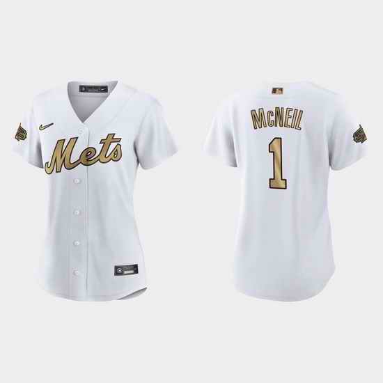 Women New York Mets Jeff Mcneil 2022 Mlb All Star Game Replica White Jersey->2022 all star->MLB Jersey