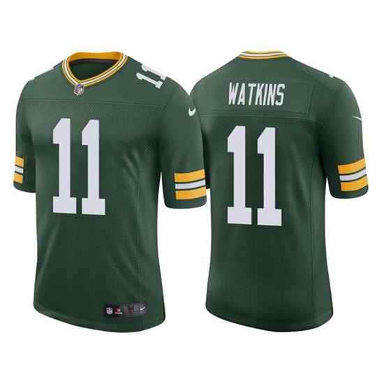 Men Green Bay Packers #11 Sammy Watkins Green Stitched Football Jersey->green bay packers->NFL Jersey
