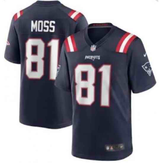 Men Nike New England Patriots #81 Randy Moss Blue Vapor Limited blue Jersey->new york jets->NFL Jersey