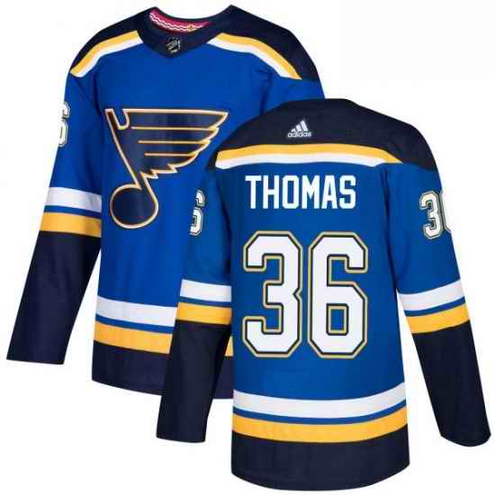 Mens Adidas St Louis Blues #36 Robert Thomas Premier Royal Blue Home NHL Jersey->st.louis blues->NHL Jersey