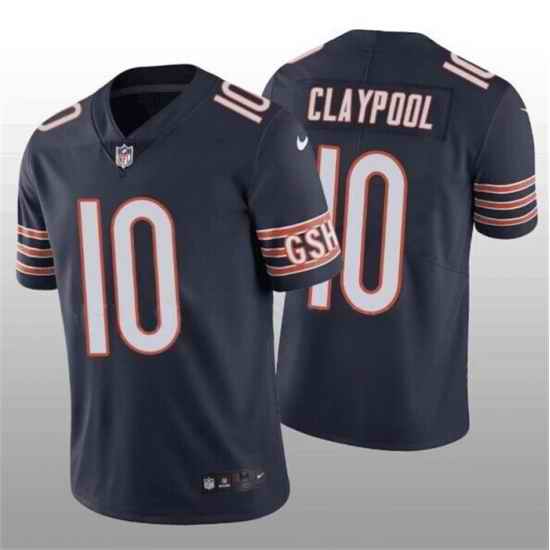 Men Chicago Bears #10 Chase Claypool Navy Vapor Untouchable Limited Stitched Football Jersey->chicago bears->NFL Jersey