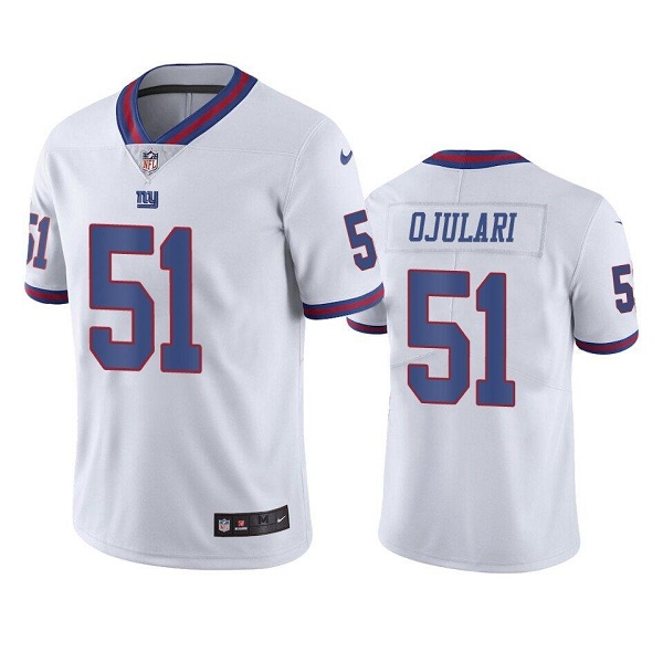Men's New York Giants #51 Azeez Ojulari White Color Rush Limited Stitched Jersey->new york giants->NFL Jersey