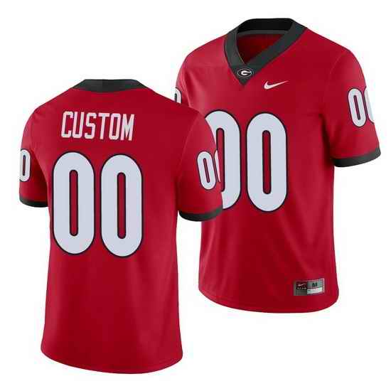 Georgia Bulldogs Custom Red College Football Men'S Jersey 1->->Custom Jersey