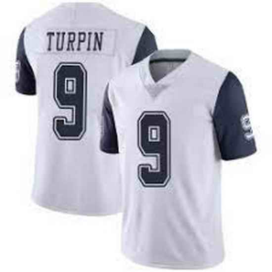 Men Dallas Cowboys #9 KaVontae Turpin White Rush Limited Jersey->indianapolis colts->NFL Jersey