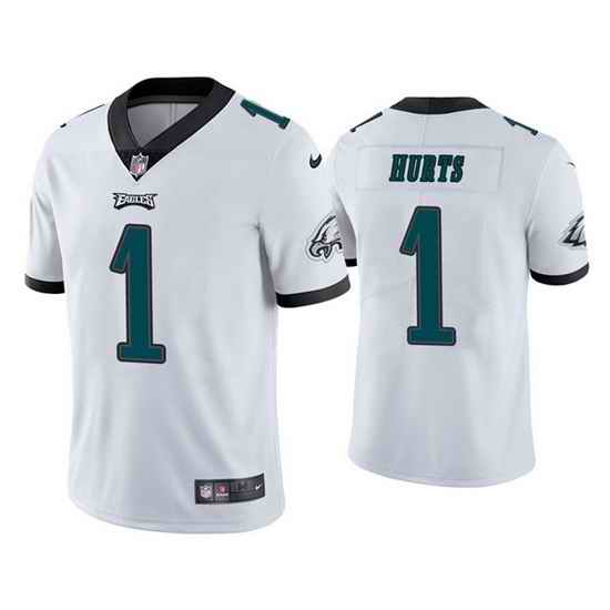 Youth Philadelphia Eagles #1 Jalen Hurts White Vapor Untouchable Limited Stitched Football Jersey->youth nfl jersey->Youth Jersey