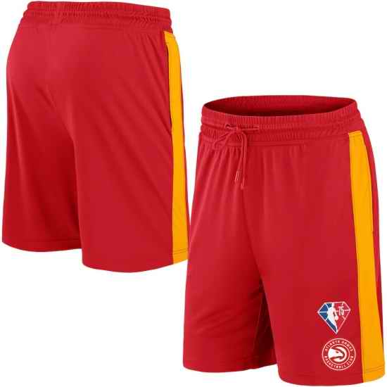 Men Atlanta Hawks Red Shorts->nba shorts->NBA Jersey