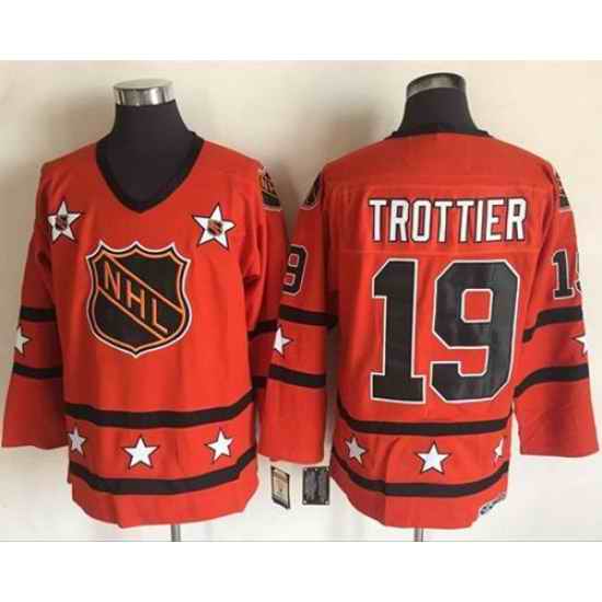 1972-81 NHL All-Star #19 Bryan Trottier Orange CCM Throwback Stitched Vintage Hockey Jersey->1972-81 nhl all-star->NHL Jersey