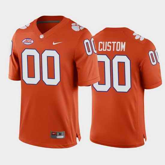 Clemson Tigers Custom Orange Home Men'S Jersey->->Custom Jersey