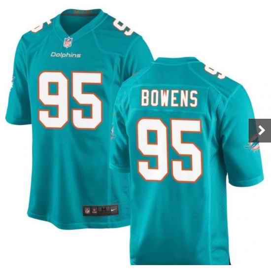Men Miami Dolphins Tim Bowens #95 Vapor Limited Stitched NFL Jersey->denver broncos->NFL Jersey