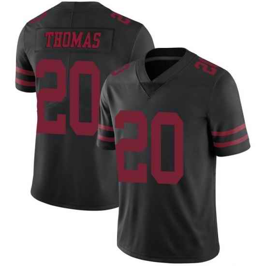 Men Sanfrancisco 49ers #20 Ambry Thomas Black Vapor Limited Jersey->san francisco 49ers->NFL Jersey