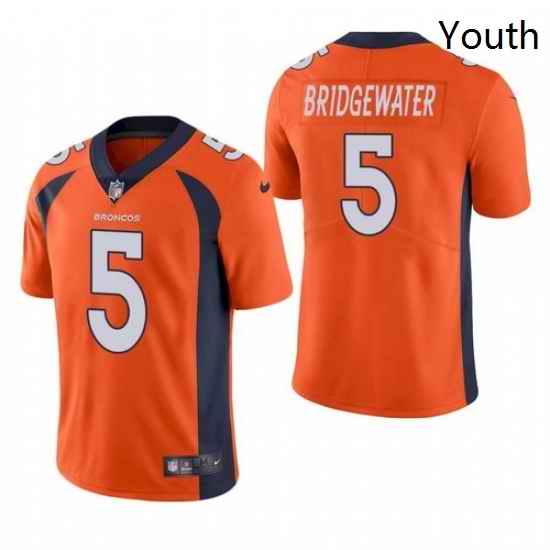 Youth Denver Broncos Teddy Bridgewater Orange Jersey->youth nfl jersey->Youth Jersey