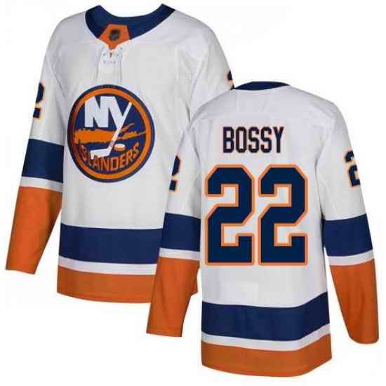 Men Adidas New York Islanders #22 Mike Bossy Premier White Home NHL Jersey->new york rangers->NHL Jersey