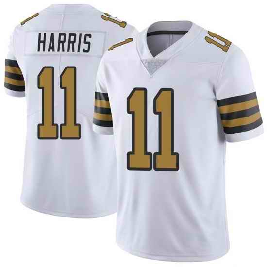 Men New Orleans Saints Deonte Harris #11 Rush Stitched NFL Colo->new england patriots->NFL Jersey