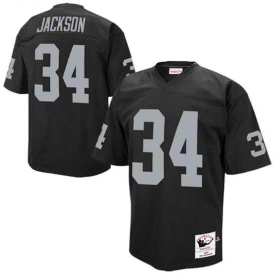 Youth Las Vegas Raiders Bo Jackson Mitchell & Ness Black 1990 Stitched Jersey->tampa bay buccaneers->NFL Jersey