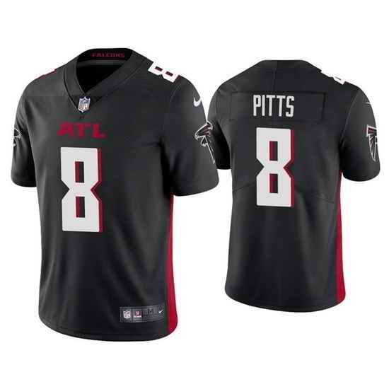 Youth Atlanta Falcons #8 Kyle Pitts Black Vapor Untouchable Limited Stitched Jersey->youth nfl jersey->Youth Jersey