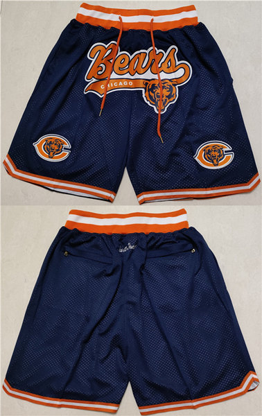 Men's Chicago Bears Navy Shorts (Run Small)->chicago bears->NFL Jersey