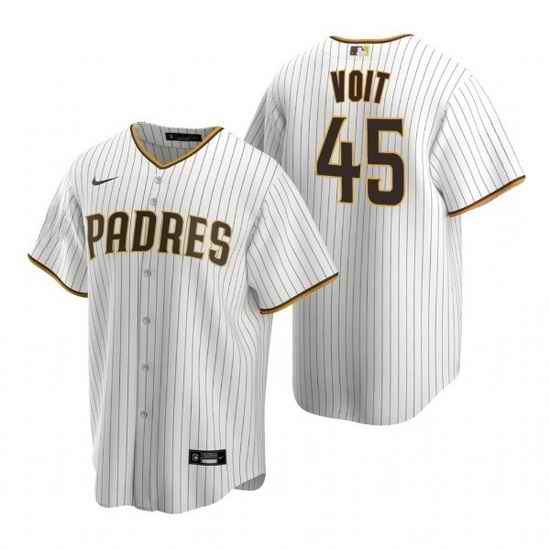 Men San Diego Padres #45 Luke Voit White Cool Base Stitched Jerse->boston red sox->MLB Jersey