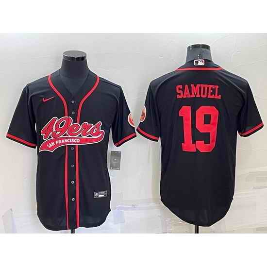 Men San Francisco 49ers #19 Deebo Samuel Black Cool Base Stitched Baseball Jersey->new york giants->NFL Jersey