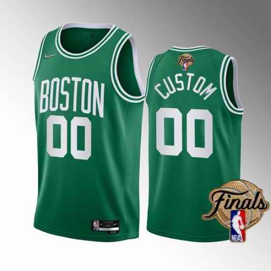 Men's Boston Celtics Active Player Custom 2022 Green NBA Finals Stitched Jersey->brooklyn nets->NBA Jersey