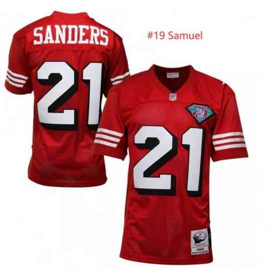 Women Nike San Francisco 49ers #19 Deebo Samuel Red Mitchell & Ness Throwback Limited Jersey->youth nfl jersey->Youth Jersey