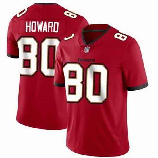 Men Nike Tampa Bay Buccaneers #80 O J Howard Red Vapor Limited Football Jersey->tampa bay buccaneers->NFL Jersey
