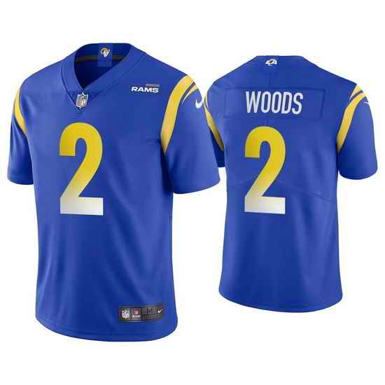 Youth Los Angeles Rams #2 Robert Woods Royal Vapor Untouchable Limited Stitched Jersey->youth nfl jersey->Youth Jersey