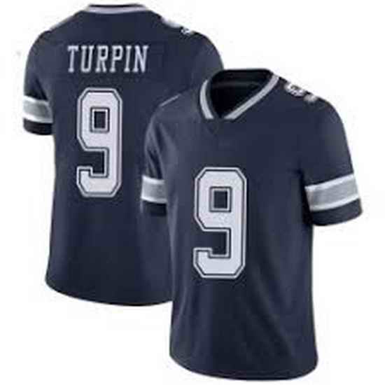 Men Dallas Cowboys #9 KaVontae Turpin Navy Limited Jersey->atlanta falcons->NFL Jersey