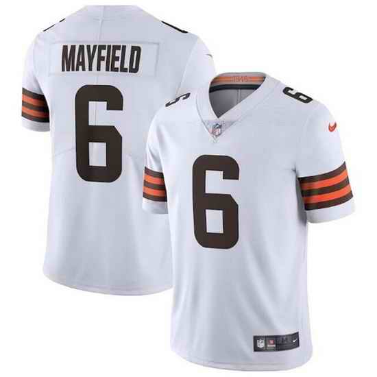 Youth Cleveland Browns #6 Baker Mayfield White Vapor Untouchable Limited Stitched Jersey->youth nfl jersey->Youth Jersey