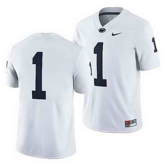 penn state nittany lions custom white college football men jersey->->Custom Jersey